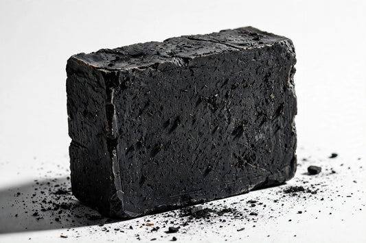 Handcrafted charcoal soap bar